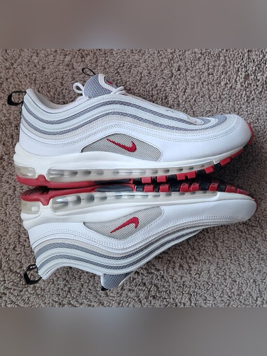 Nike Other - Nike Men's Size 10 ‘White Bullet’ Red Silver Air Max Shoes DM0027-100